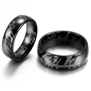 ♥ Комплект пръстени Lord of The Rings в черно  ♥