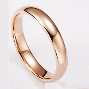 ✿ Изящен пръстен Rose Gold с ширина от 4 мм (+ опция за гравиране) ✿