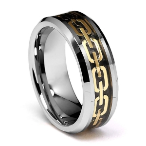 ✪ Унисекс пръстен със златнo въже "Gold Chain" ✪