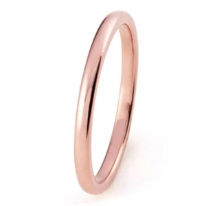 ✿ Фин пръстен Rose Gold с ширина от 2 мм - 5,5 (+ гравиране) ✿ 
